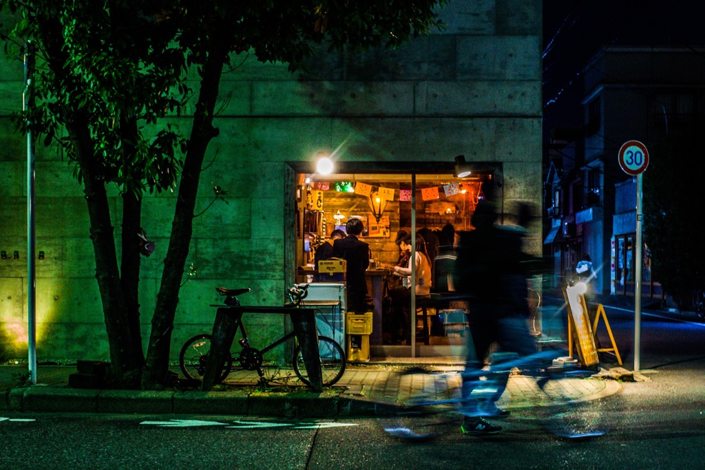 Street scene with bicycles #3