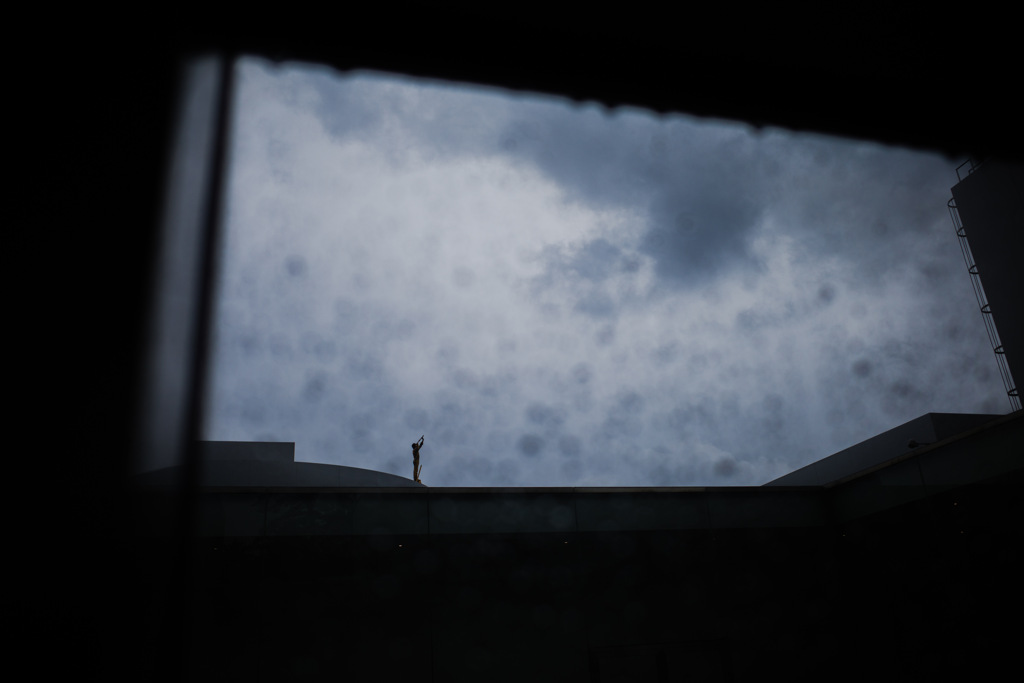 The man measuring the sky