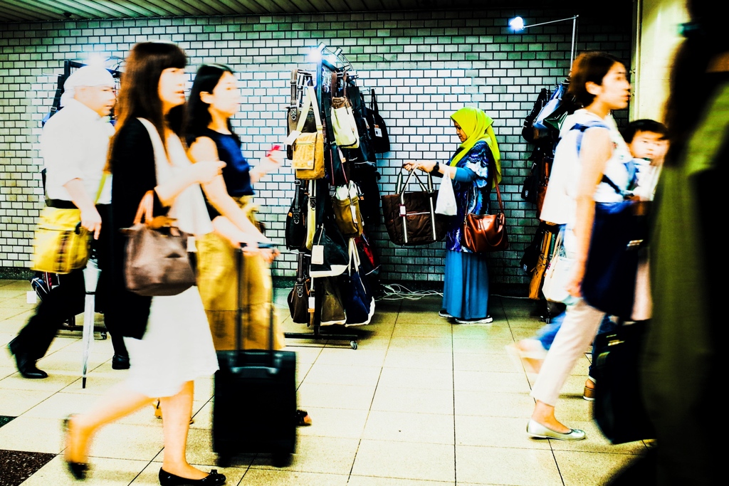 At the underground pathway