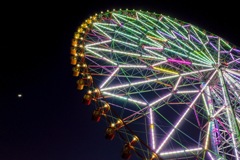 Crescent Moon and Ferris wheel