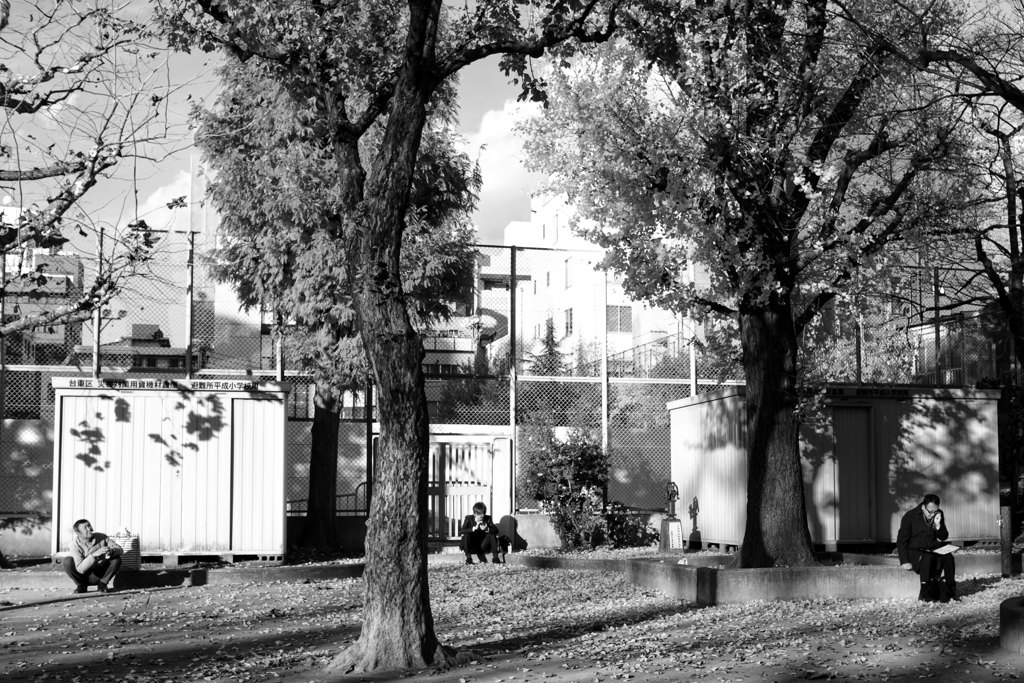 Men in the park