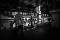 On the platform