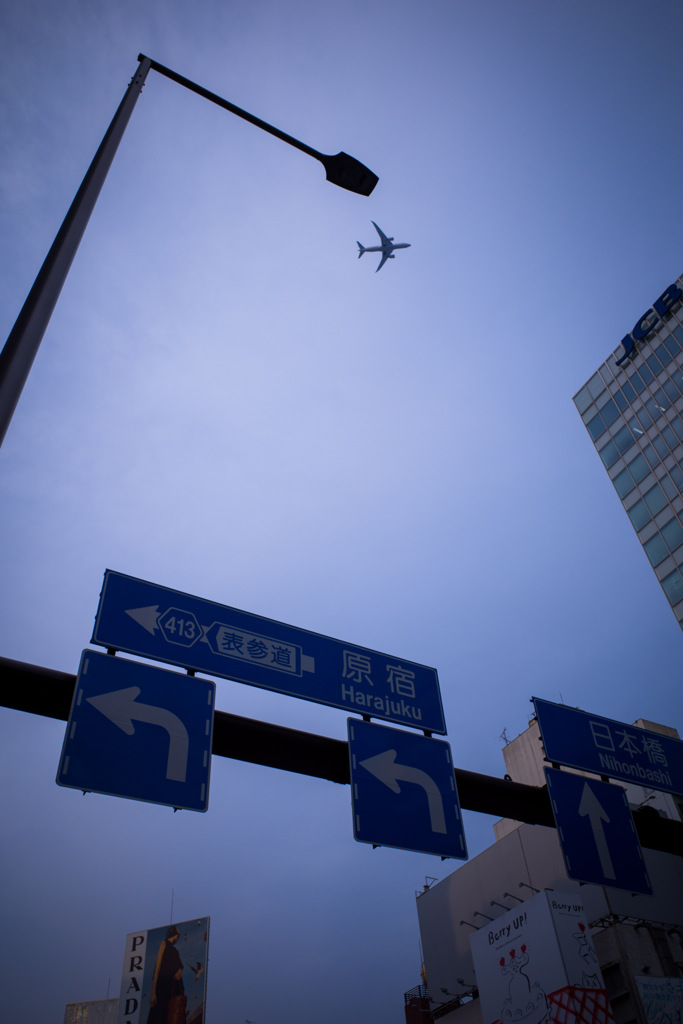Flying over metropolis