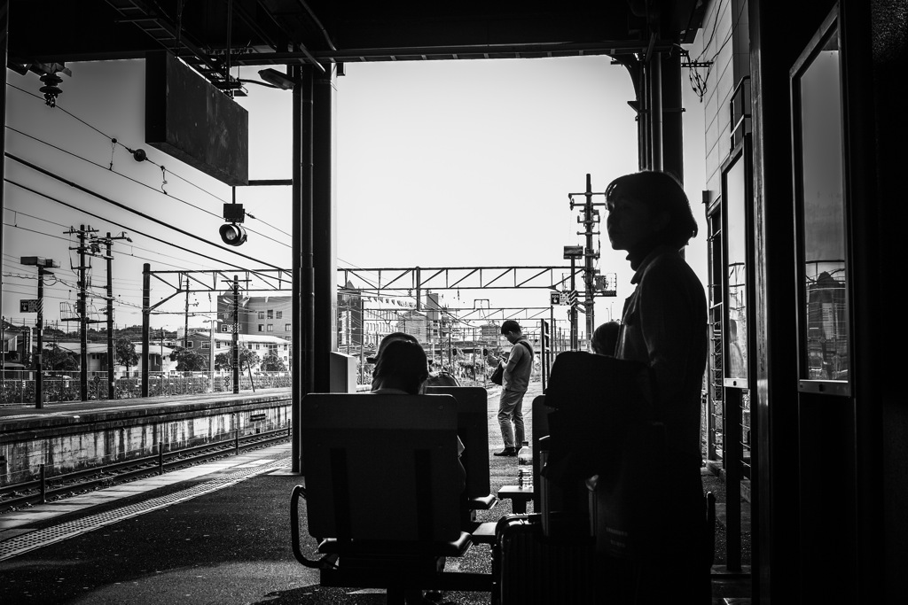 On the platform