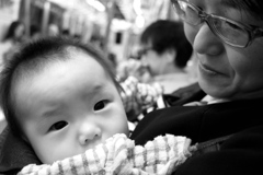 In the morning train