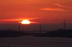 　　　変形夕陽　　2