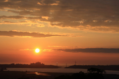 　　　今日の夕陽