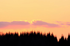 　　　今日の夕焼け