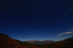 夜明け前の白山