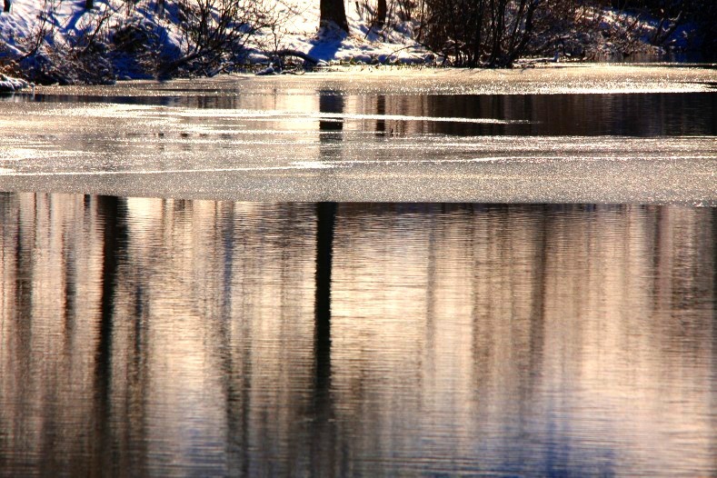 薄氷の湖