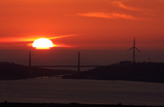 　　　変形夕陽　　1