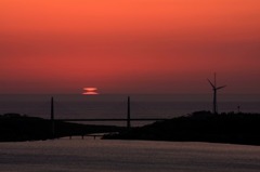 　　　変形夕陽