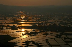 散居村夕景