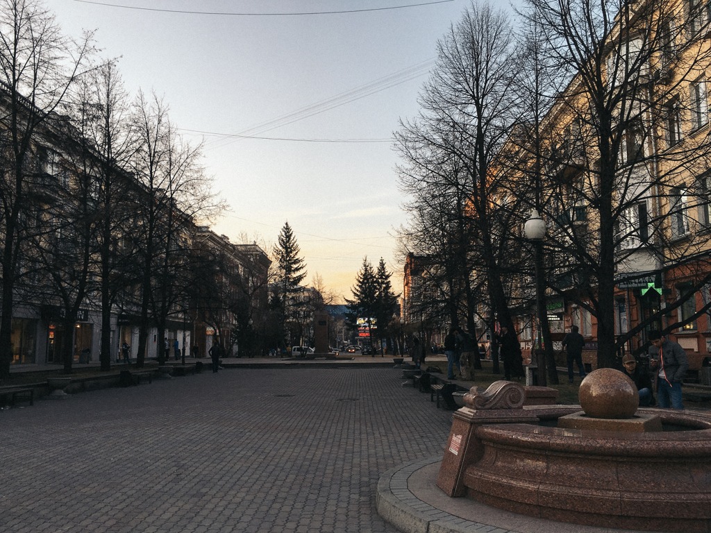 夕暮れのロシア…