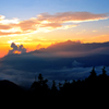 笠ヶ岳夕景