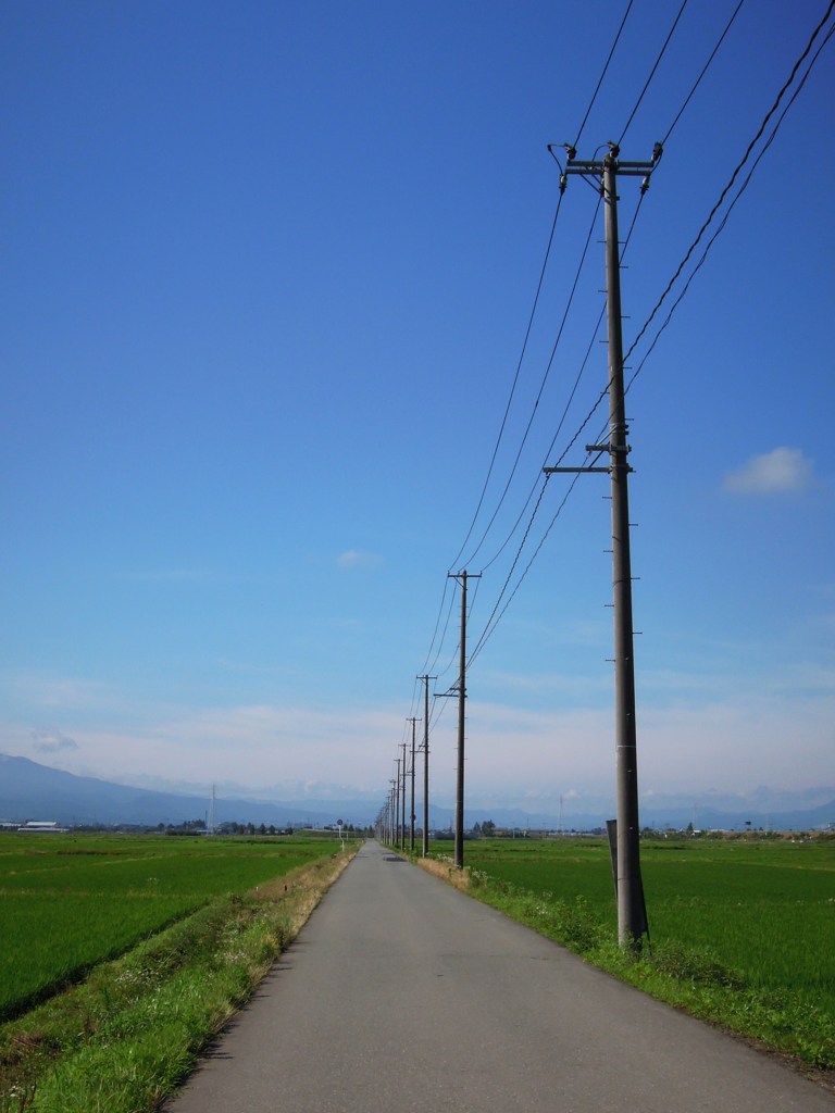 朝から青空