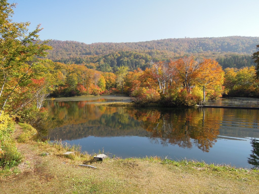 月山・地蔵池の紅葉-5