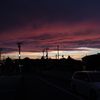 夕暮れの茜空