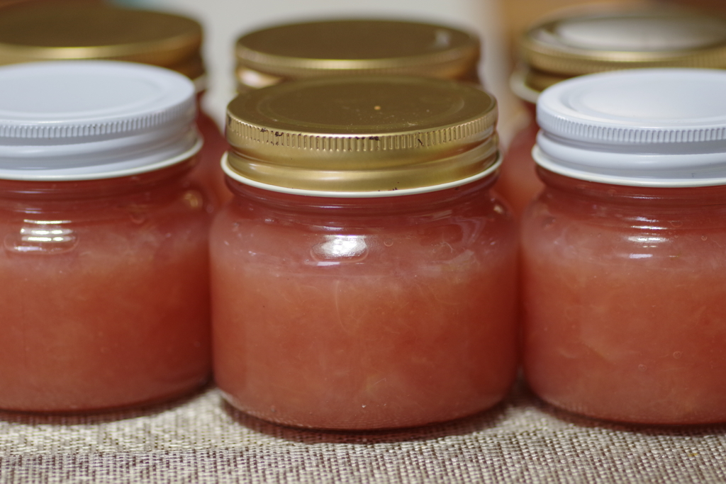 ピンクの林檎ジャム