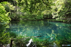 青と緑の神の池－丸池様1