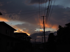 少しだけの夕焼け