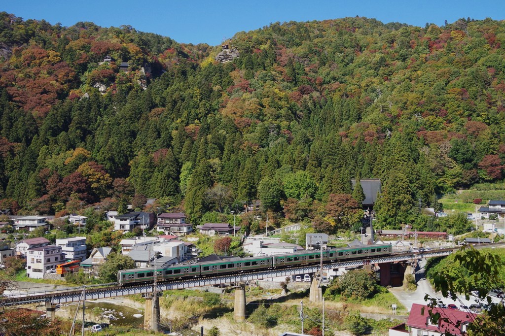 山寺と仙山線