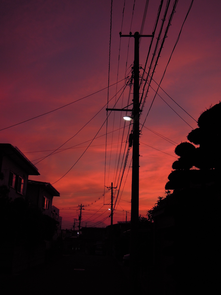 夕焼け空が～♪