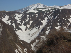 鳥海山の残雪