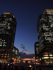 行幸通りの夕景
