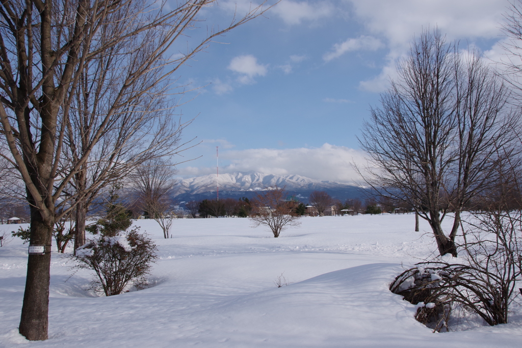 雪の晴れ間