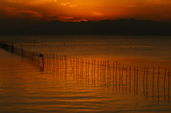 琵琶湖夕景