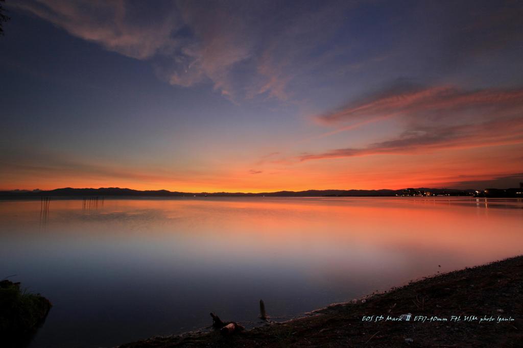 琵琶湖夕景