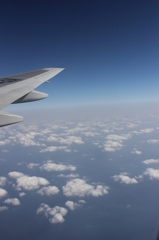 沖縄上空にて