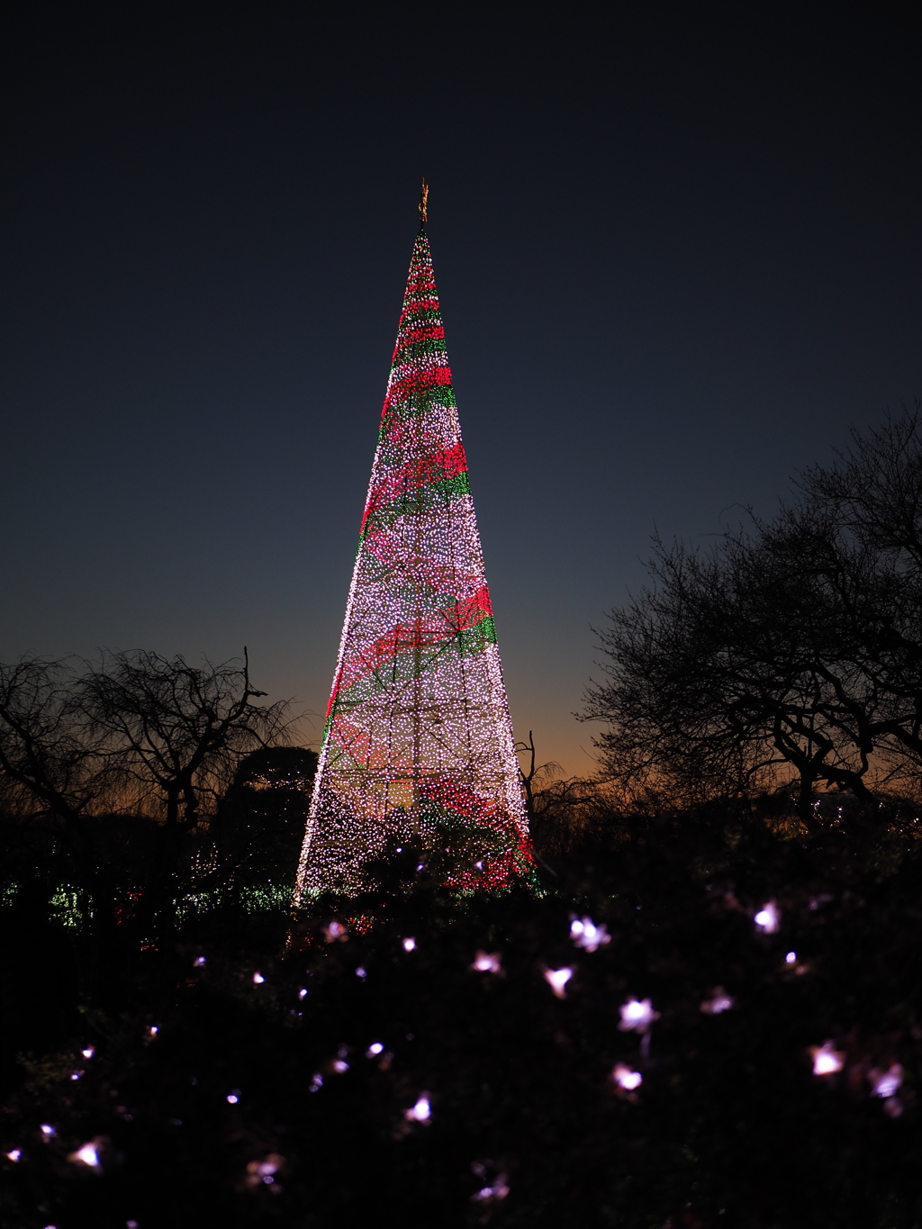 タワーと夕焼け