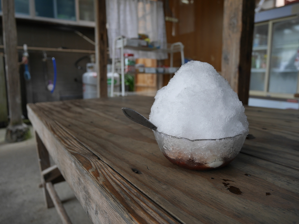 夏の終わりのかき氷