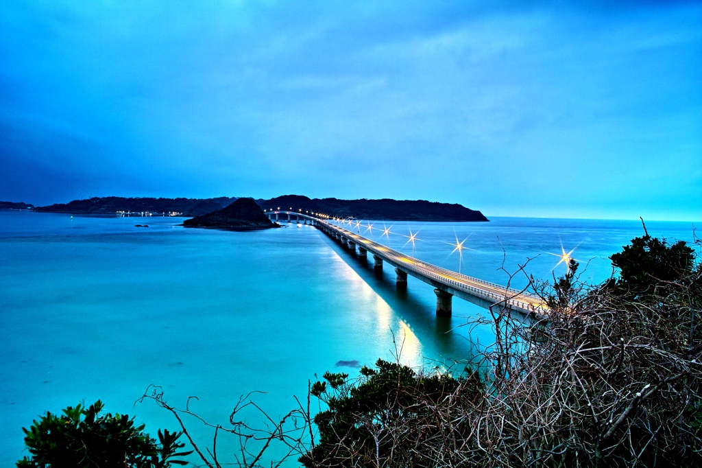 曇天の角島