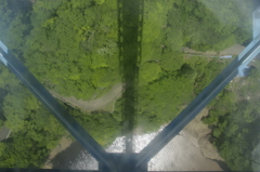 竜神大橋から下をみると。