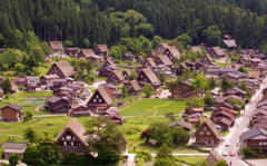 やっと来れました、白川郷