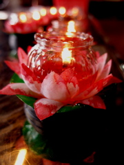 チャイナタウンの寺院にて