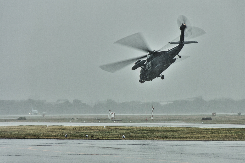 In the rain UH-60