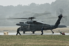 In the rain In the rain UH-60 RTB