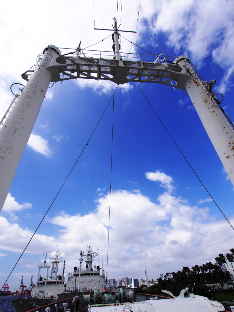 夏空を切り取り