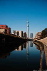 The river leading to the Sky Tree