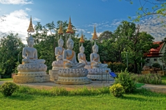 Five Buddhas in the evening