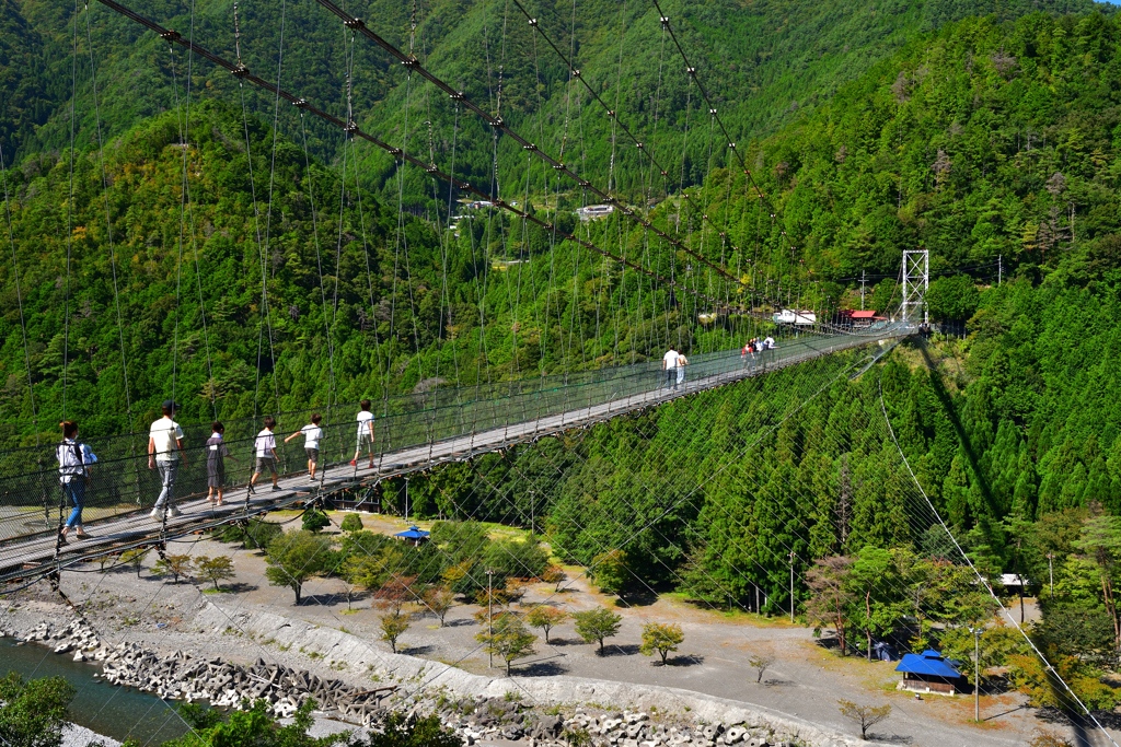 渡ろう！谷瀬の吊り橋