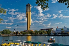 Roi-et tower & Swan boat