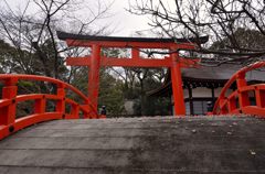 下鴨神社（２０１４）・御手洗池に罹る橋