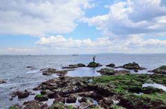 釣り人が（猿島）