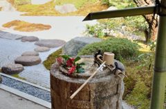 枯山水の手水（浄妙寺）