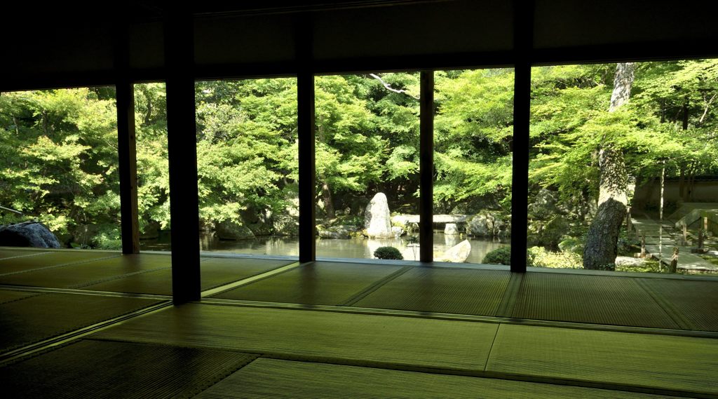 書院からの眺め（蓮華寺）